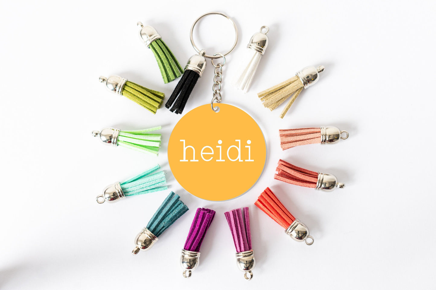 Personalized Here Comes the Sun Keychain
